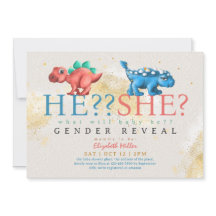 Funny Dino Boy of Girl Gender onthulling