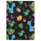 Funny Dinosaur, bladeren Klembord (Achterkant)