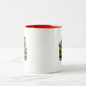 Funny Dinosaur Deadline Coffee Mug (Centre)