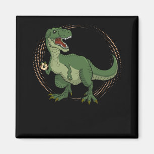 Funny Dinosaur Donut Boys Dino Lover Magneet