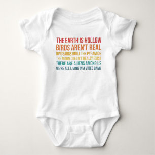 Funny Dinosaur Flat Earth Alien complottheorie Romper
