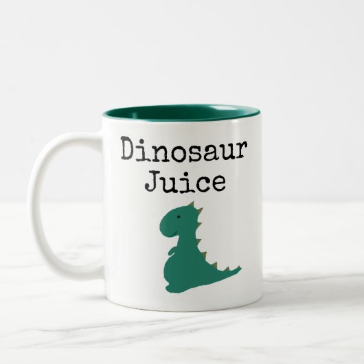 Funny Dinosaur Juice Mug (Gauche)