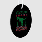 Funny Dinosaur Kerstmis Ornament (voorkant)