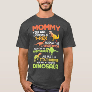 Funny Dinosaur mam Distress Style Moederdag Gi T-shirt