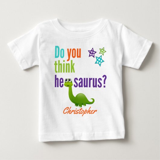 Funny Dinosaur Quote Colorful (Voorkant)