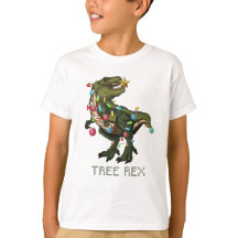 Funny Dinosaur-Shirt voor Kerstmis