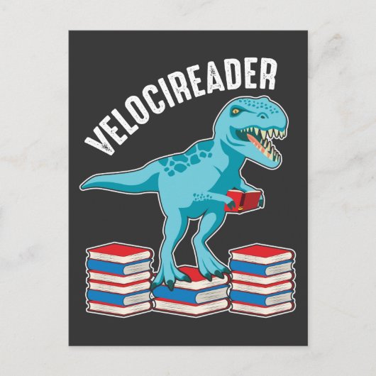 Funny Dinosaur Student Briefkaart (Voorkant)