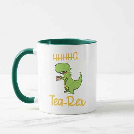 Funny Dinosaur Tea Rex Tyrannosaurus Birthday Mok (Links)