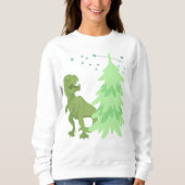 Funny Dinosaurs, Holiday T-Rex kerstboom Trui (Voorkant)