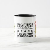 Funny Dinosaurs Valentijnsdag Gift Mok (Midden)