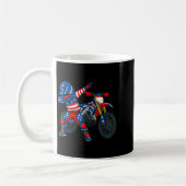 Funny Dirt Bike Art Rider Motocross Motorcycle Dir Koffiemok (Links)
