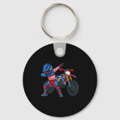 Funny Dirt Bike Art Rider Motocross Motorcycle Dir Sleutelhanger (Voorkant)