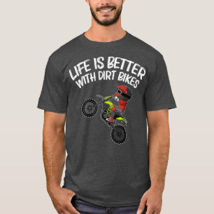 Funny Dirt Bike Gift Mannen Vrouwen Motocross Ride T-shirt