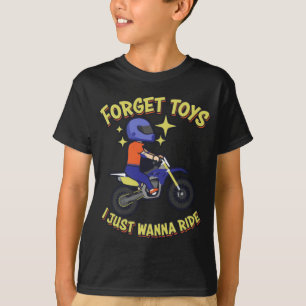 Funny Dirt Bike Gift voor kinderen in de auto T-shirt