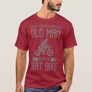Funny Dirt Bike Gift voor Motocross Lover vader T-shirt