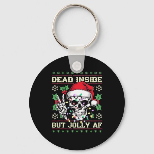 Funny Dirty Christmas Ugly Sweater  Sleutelhanger (Voorkant)