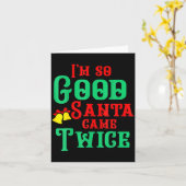 Funny Dirty Naughty Inappropriate Christmas Kaart (Gele Bloem)