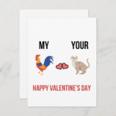 Funny Dirty Naughty Valentines Carte pour elle (Devant / Derrière)