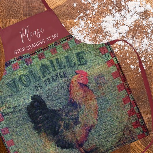 Funny Dirty Rooster Humor voor hem Schort