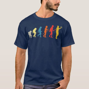 Funny Disc Golf Evolution Gift Vintage Frisbee T-shirt