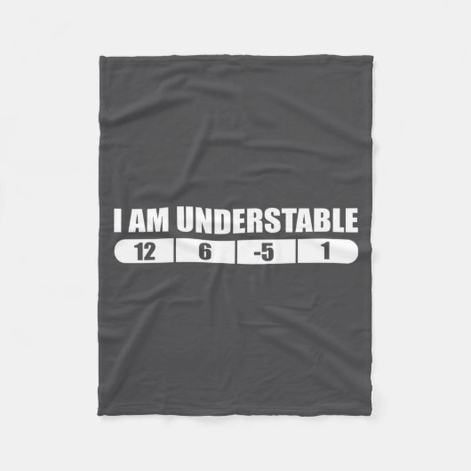 Funny Disc Golf Quote Design, I Am Understable Fri Fleece Deken (Voorkant)