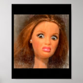 Funny Disgusting Doll Face Meme  Poster (Voorkant)