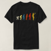 Funny Disk Golf Evolution  Frisbee T-shirt (Design voorkant)