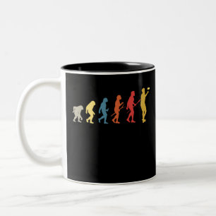 Funny Disk Golf Evolution Gift Frisbee Tweekleurige Koffiemok