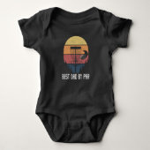 Funny Disk Golf Vader Frisbee Pap Romper (Voorkant)