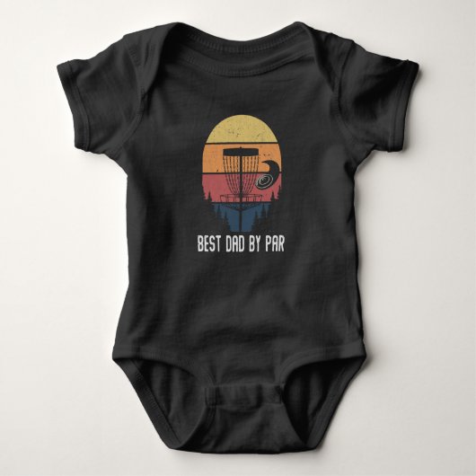 Funny Disk Golf Vader Frisbee Pap Romper (Voorkant)