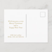 Funny Dit is het seizoen om jolly Schattige Dog Ca Feestdagenkaart (Achterkant)