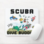 Funny Dive Buddy SCUBA Dive Buddy Muismat (Met muis)