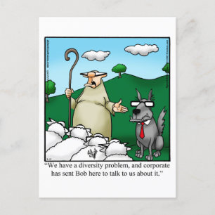 Funny Diversity Humor Briefkaart