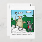 Funny Diversity Humor Briefkaart (Voorkant / Achterkant)