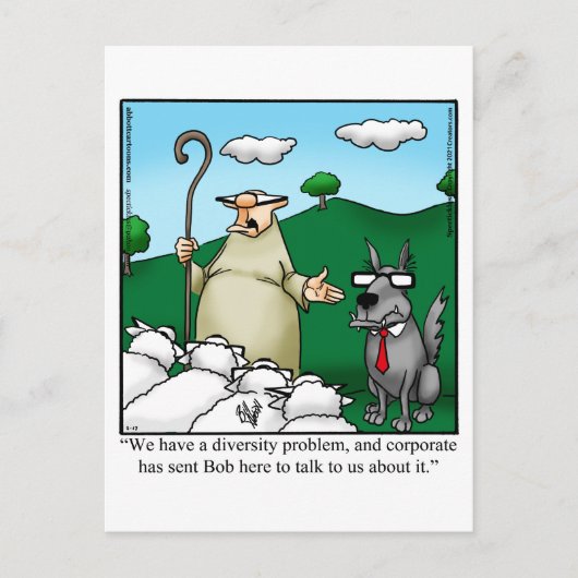 Funny Diversity Humor Briefkaart (Voorkant)
