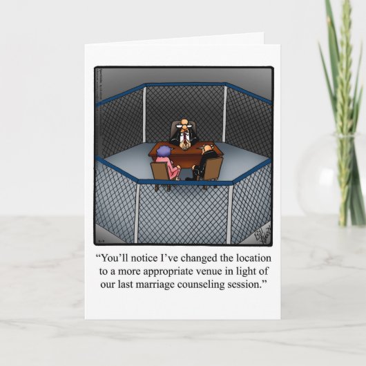 Funny Divorce Humor Wenskaart Kaart (Voorkant)