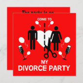 Funny Divorce Invitation (Devant / Derrière)