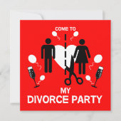 Funny Divorce Invitation (Devant)