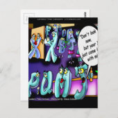 Funny Divorce My Ex & Yours Briefkaart (Voorkant / Achterkant)