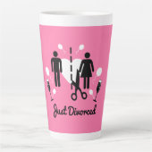 Funny Divorce Sympathie Gifts Latte Mok (Voorkant)