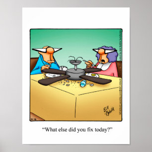 Funny DIY Home Repair Humor Poster