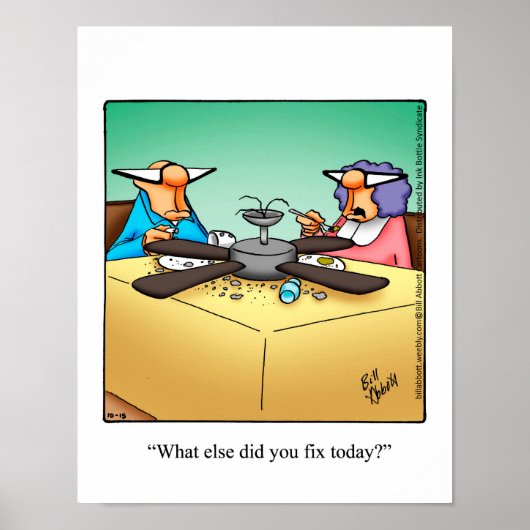 Funny DIY Home Repair Humor Poster (Devant)
