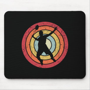 Funny Dminton Shuttle Retro Vintage voor mannen Vr Muismat