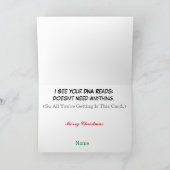 Funny DNA-kerstkaart Kaart (Binnen)