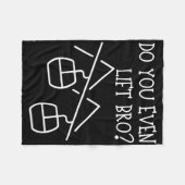 Funny Do You Even Lift  Fleece Deken (Voorkant (Horizontaal))