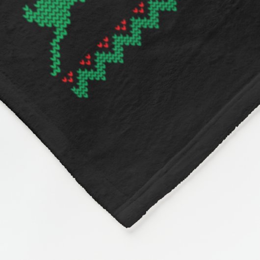 Funny Doberman Christmas Santa Hat Dog Ugly Sweate Fleece Deken (Hoek)