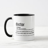 Funny Doctor Definition Mug - Custom Coffee Cup (Gauche)