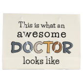 Funny Doctor Gifts | Geweldige arts Groot Cadeauzakje (Achterkant)