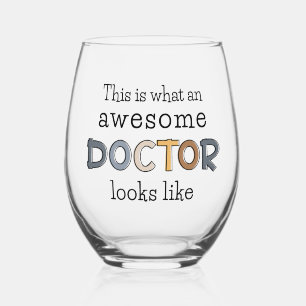 Funny Doctor Gifts   Geweldige arts Wijnglas Zonder Voet