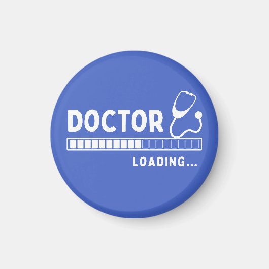 Funny Doctor Loading Bar Medical Future Doctor Magneet (Voorkant)